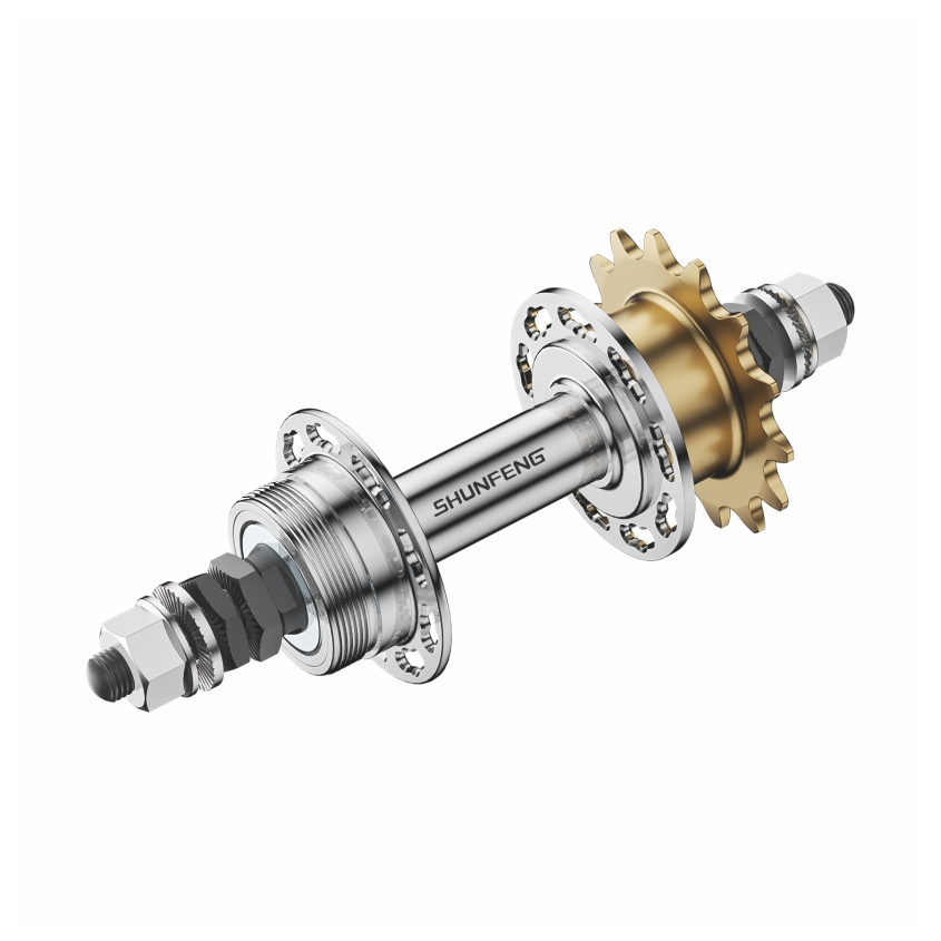 Cubo de bicicleta urbano HB18R com freio de roda dentada e freio de banda